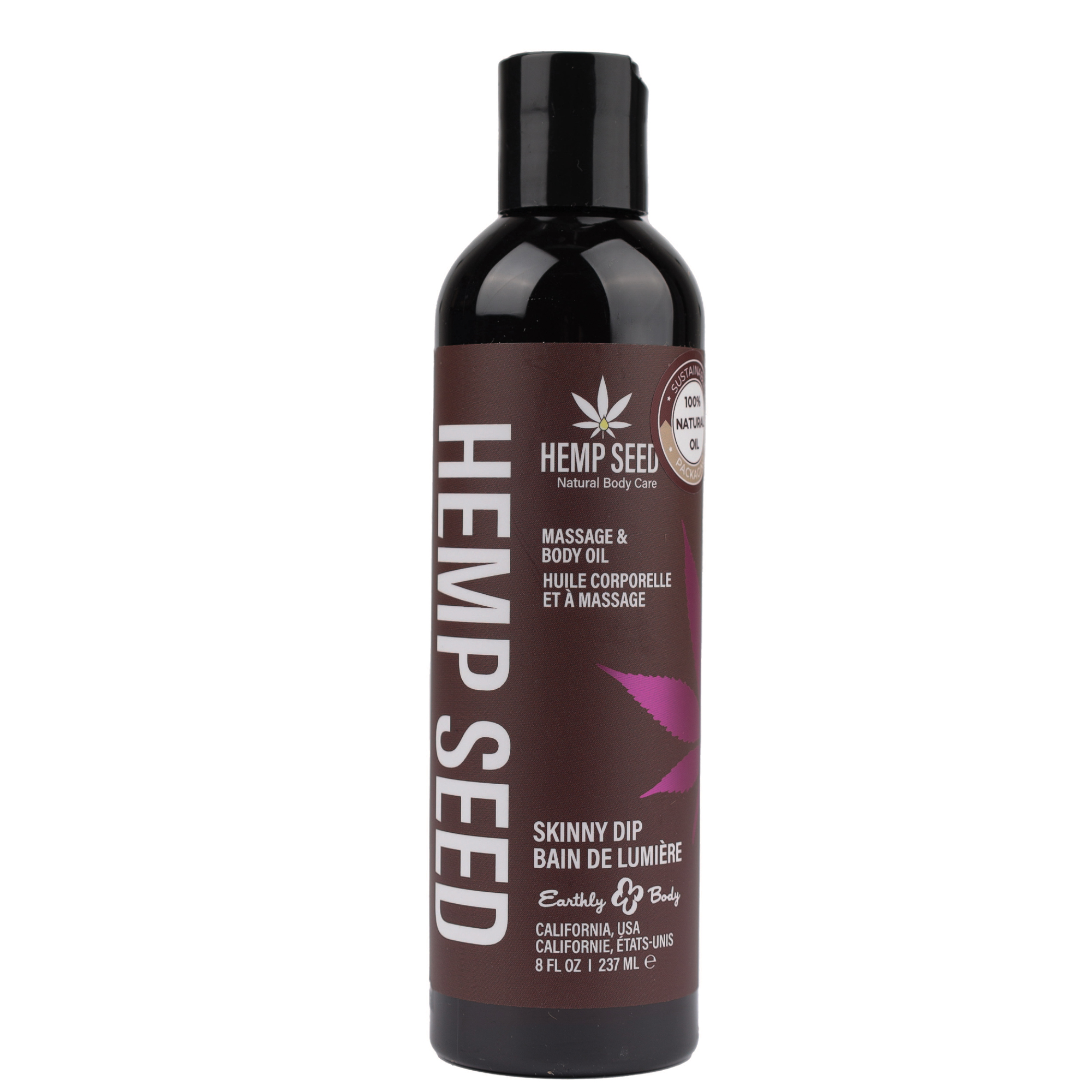 hemp seed massage and body oil skinny dip 8 fl. oz./ 237ml hemp seed massage and body oil skinny dip 8 fl. oz./ 237ml