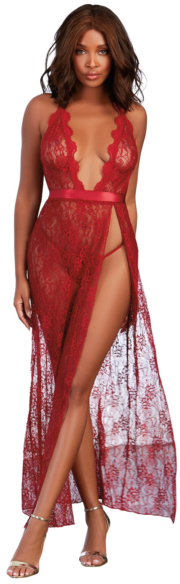 gown, g string large garnet