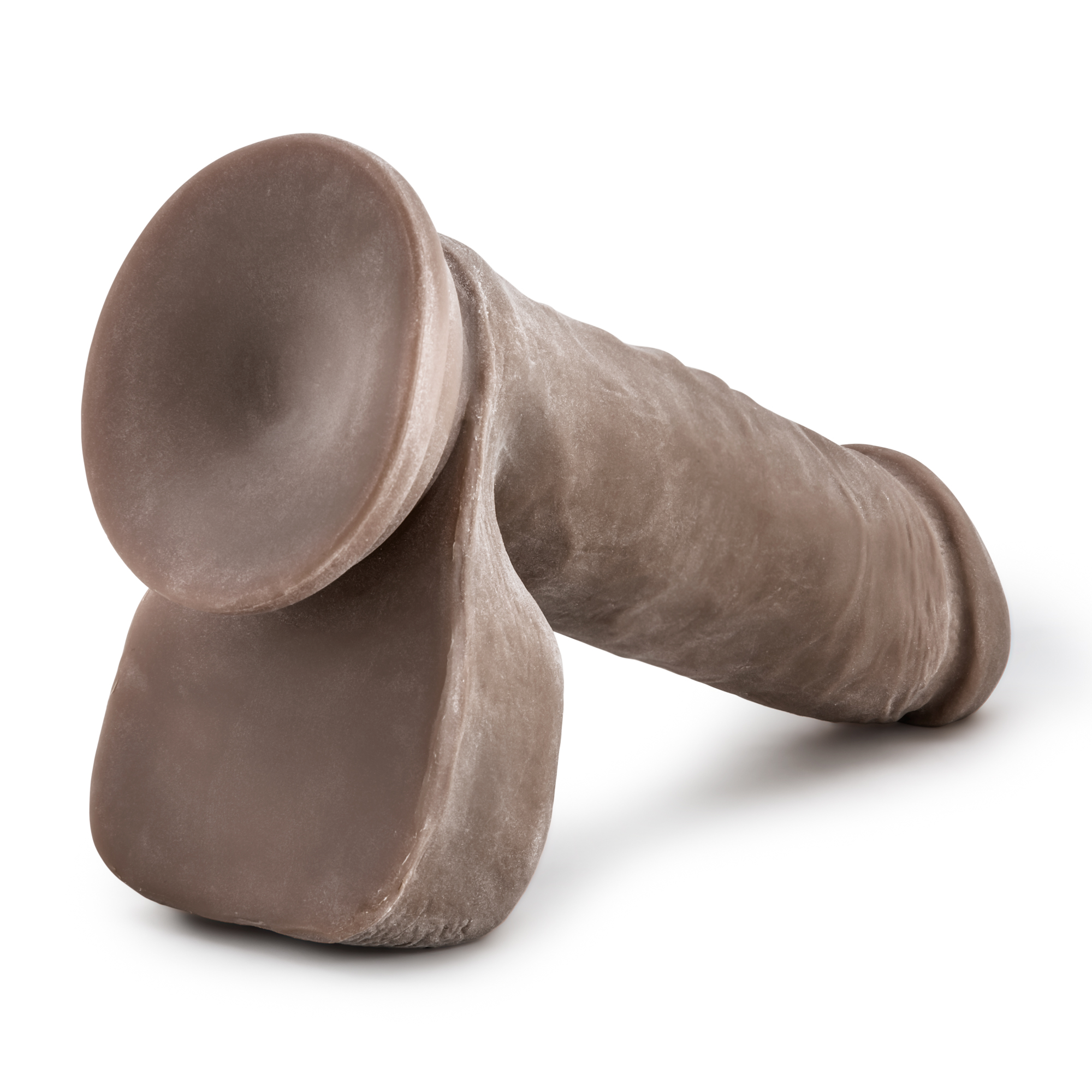au naturel 8 inch sensa feel dildo chocolate
