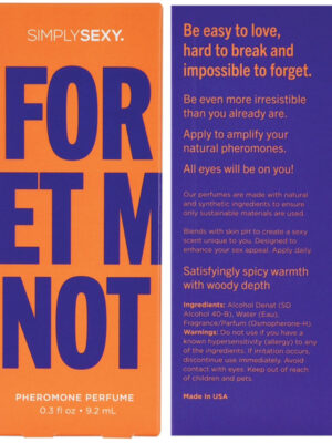 simply sexy pheromone perfume forget me not 0.3 oz