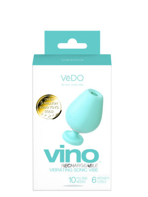 vino rechargeable vibrating sonic vibe turquoise