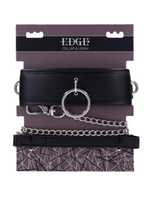 edge collar and leash black edge collar and leash black