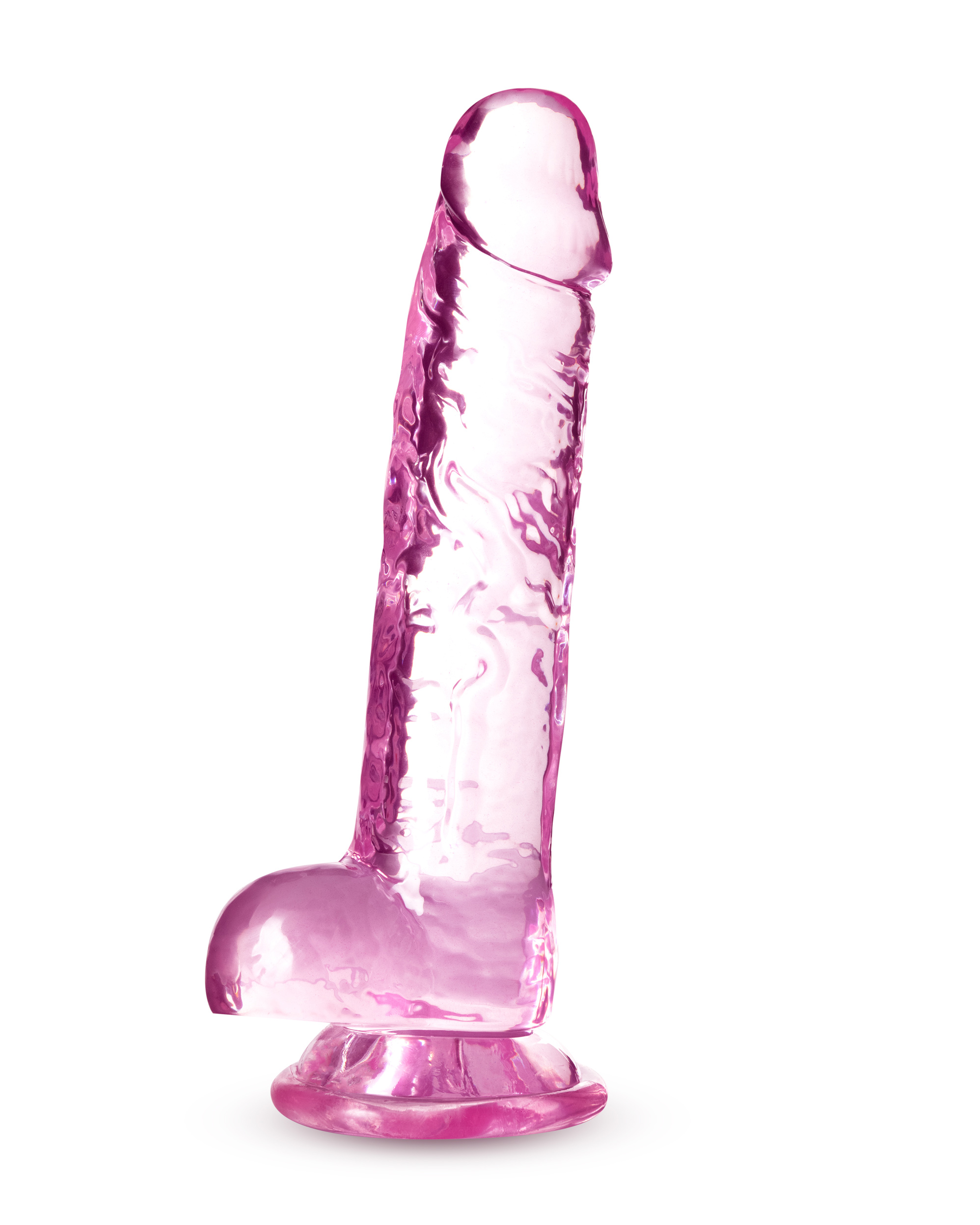 naturally yours 7 inch crystalline dildo rose naturally yours 7 inch crystalline dildo rose