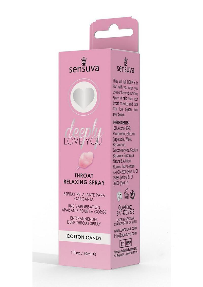 deeply love you throat relaxing spray 1 fl. oz. cotton candy