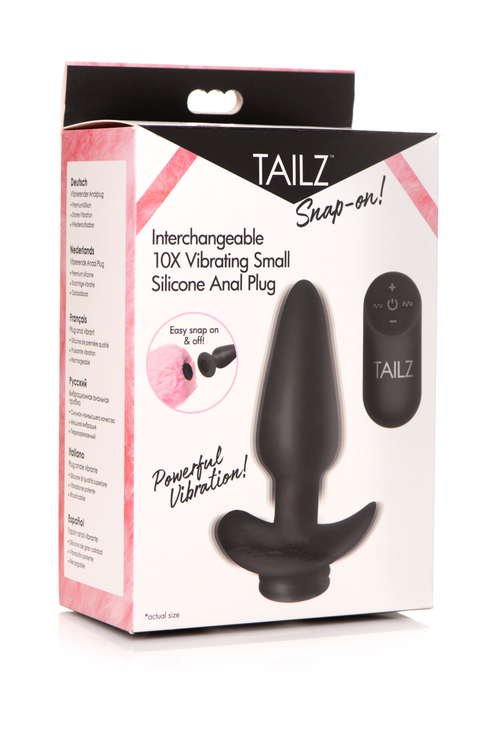 interchangeable 10x vibrating small silicone anal plug with remote