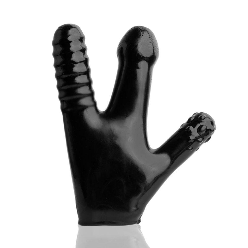 claw textured glove black