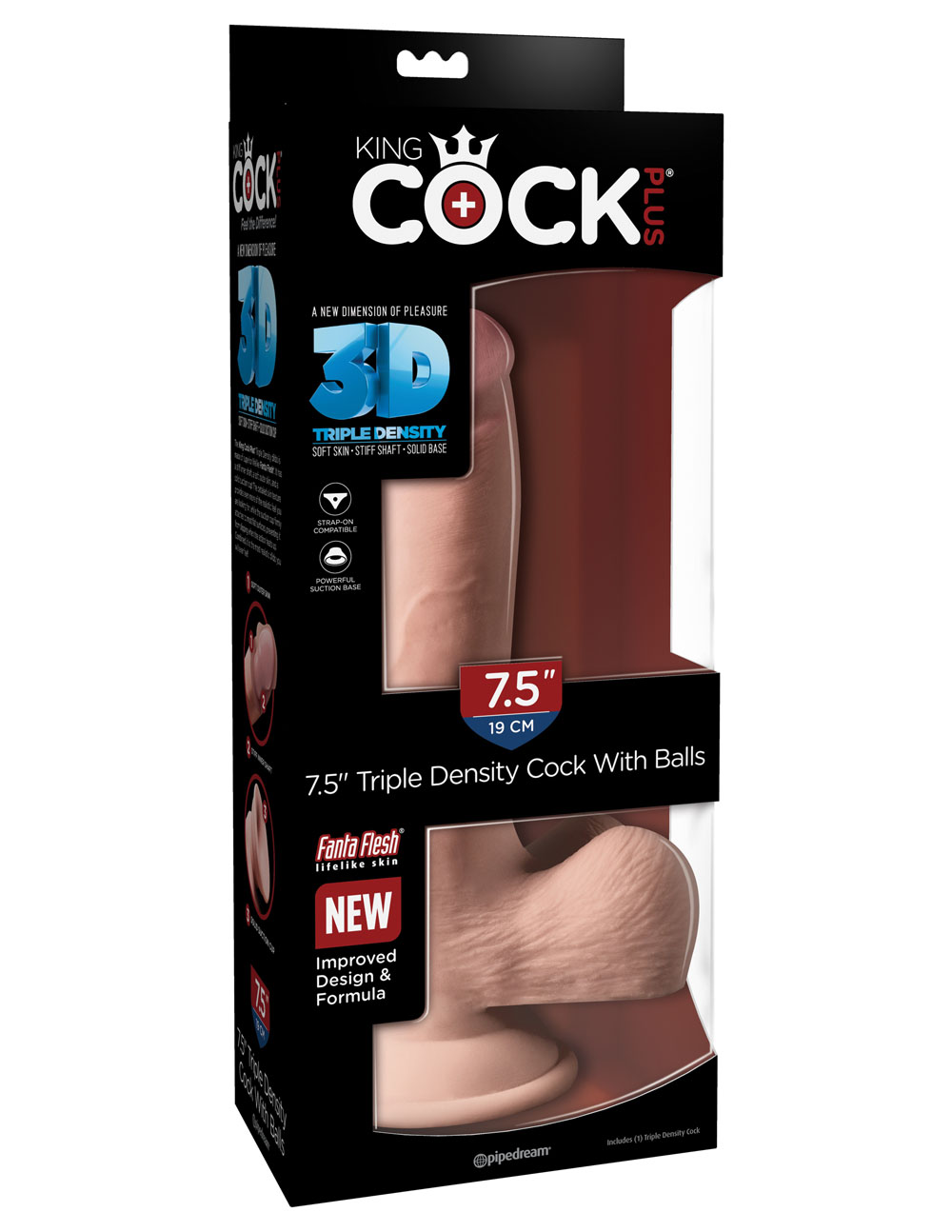 king cock plus triple density 7.5 inch cock with balls flesh king cock plus triple density 7.5 inch cock with balls flesh