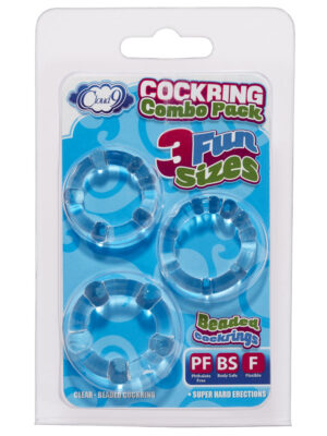 cockring combo beaded clear