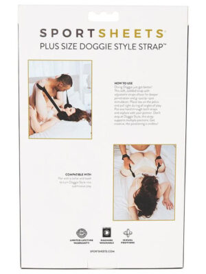 doggie style strap plus size black
