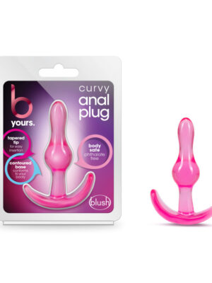 b yours curvy anal plug pink