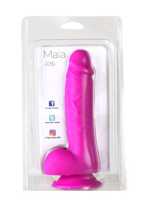 josi silicone realistic suction cup dong dark purple