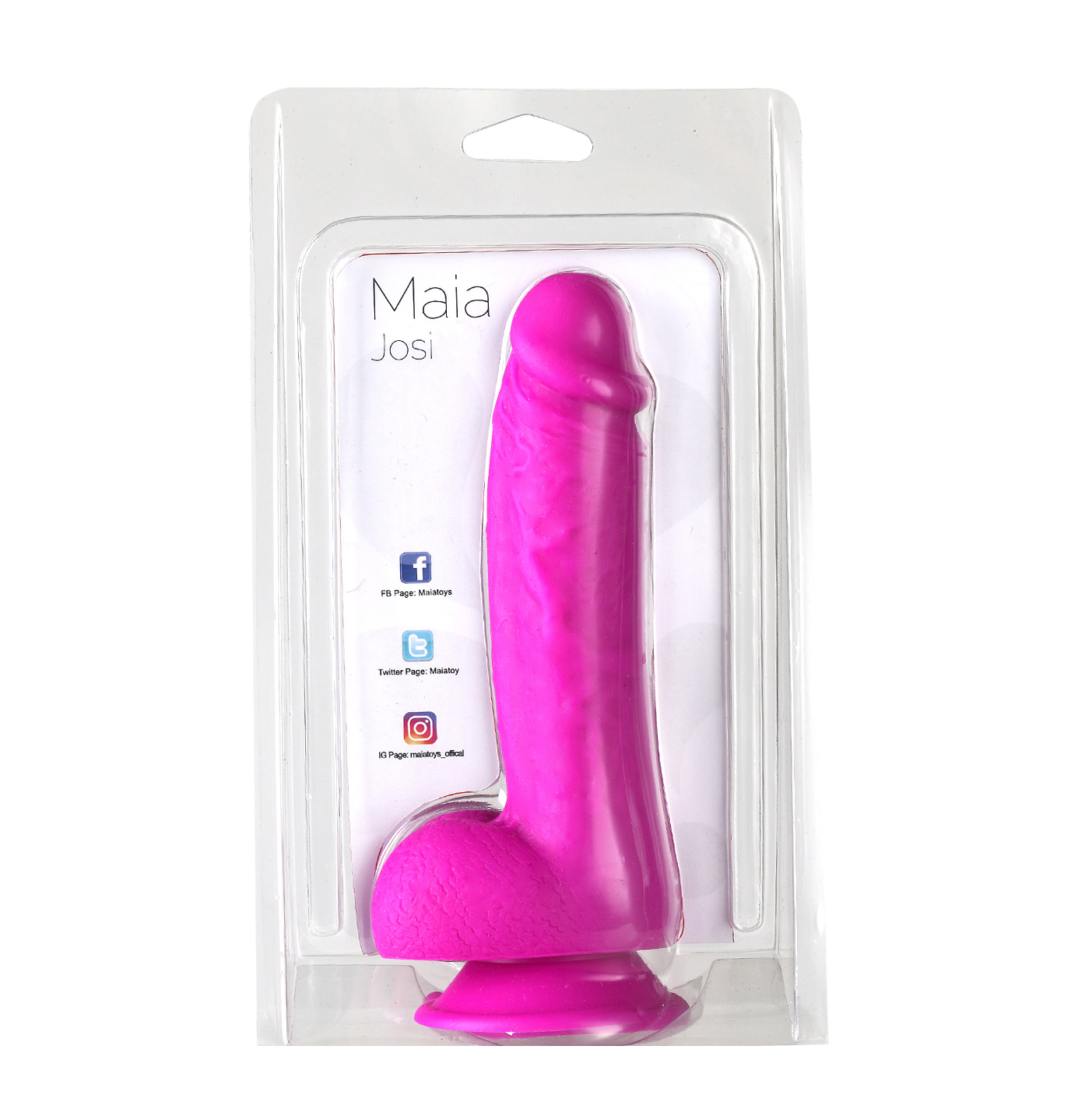 josi silicone realistic suction cup dong dark purple