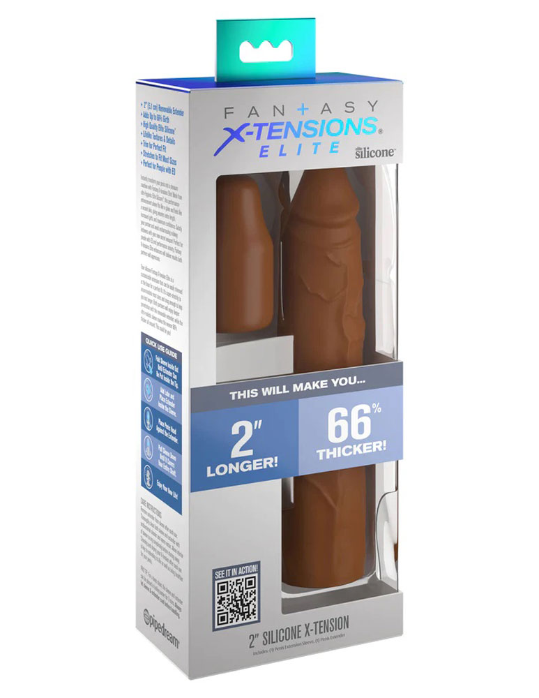 fantasy x tensions elite 8 inch sleeve with 2 inch plug tan fantasy x tensions elite 8 inch sleeve with 2 inch plug tan