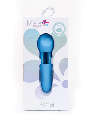 rina rechargeable dual motor silicone 15 function vibrator blue