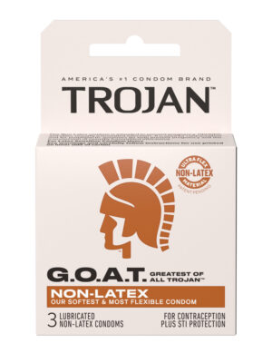 trojan goat non latex condoms 3 pack