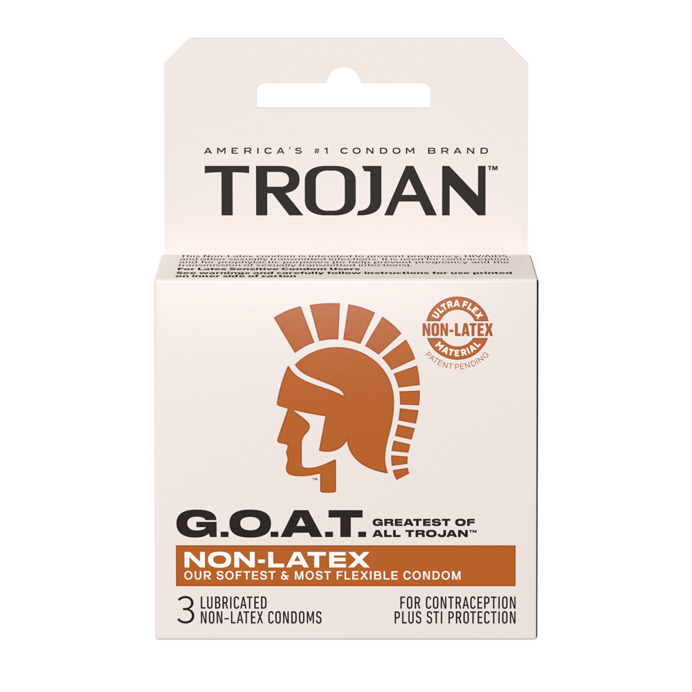 trojan goat non latex condoms 3 pack