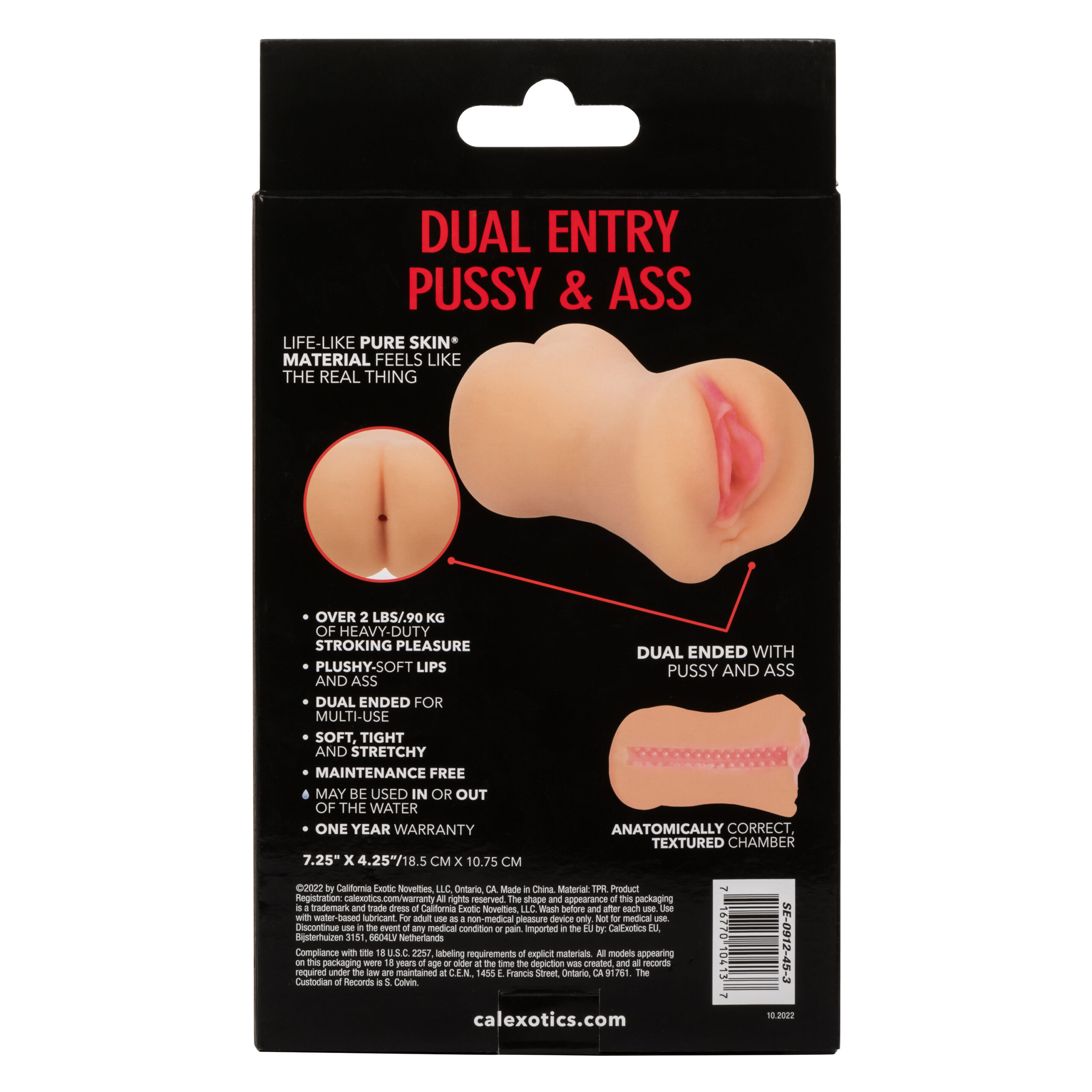 stroke it dual entry pussy and ass ivory