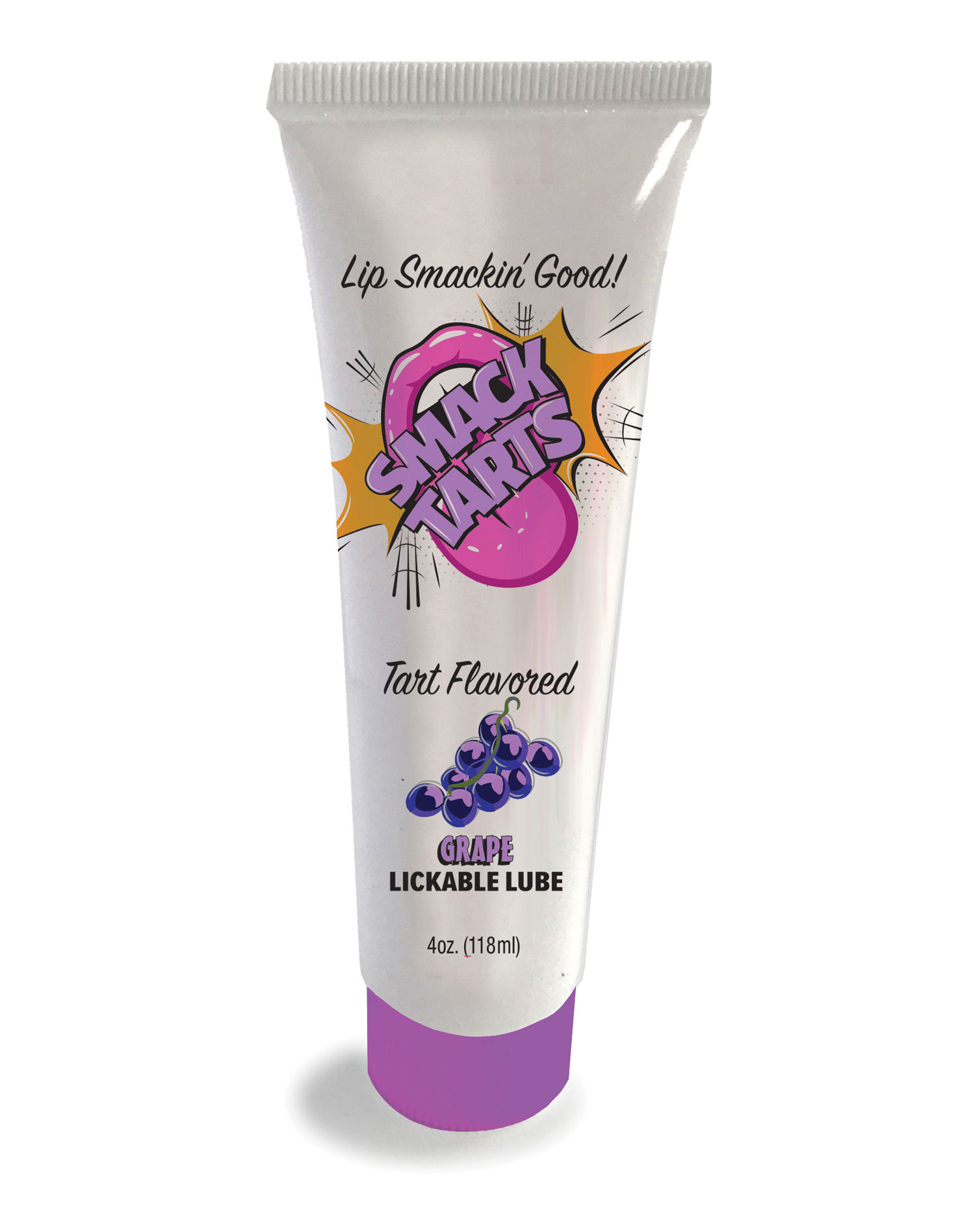 smack tarts 4oz lickable flavored lubricant grape