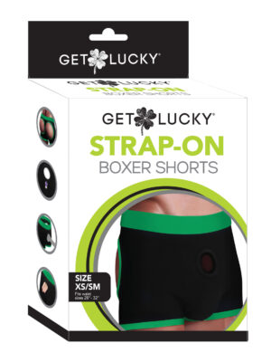 strap on black/green boxers xs/s strap on black/green boxers xs/s