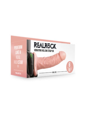 vibrating hollow strapon without balls 6 inch balls 6 inch flesh