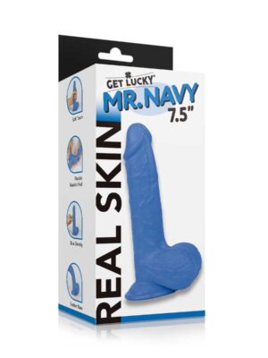 real skin mr. navy 7.5" dual layer dildo real skin mr. navy 7.5" dual layer dildo