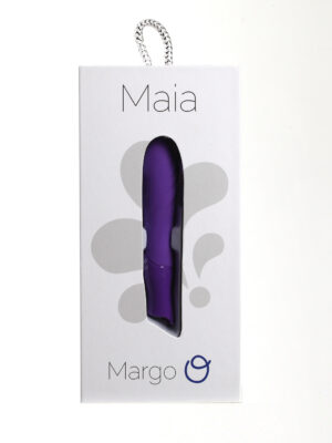 margo silicone textured bullet vibrator neon purple