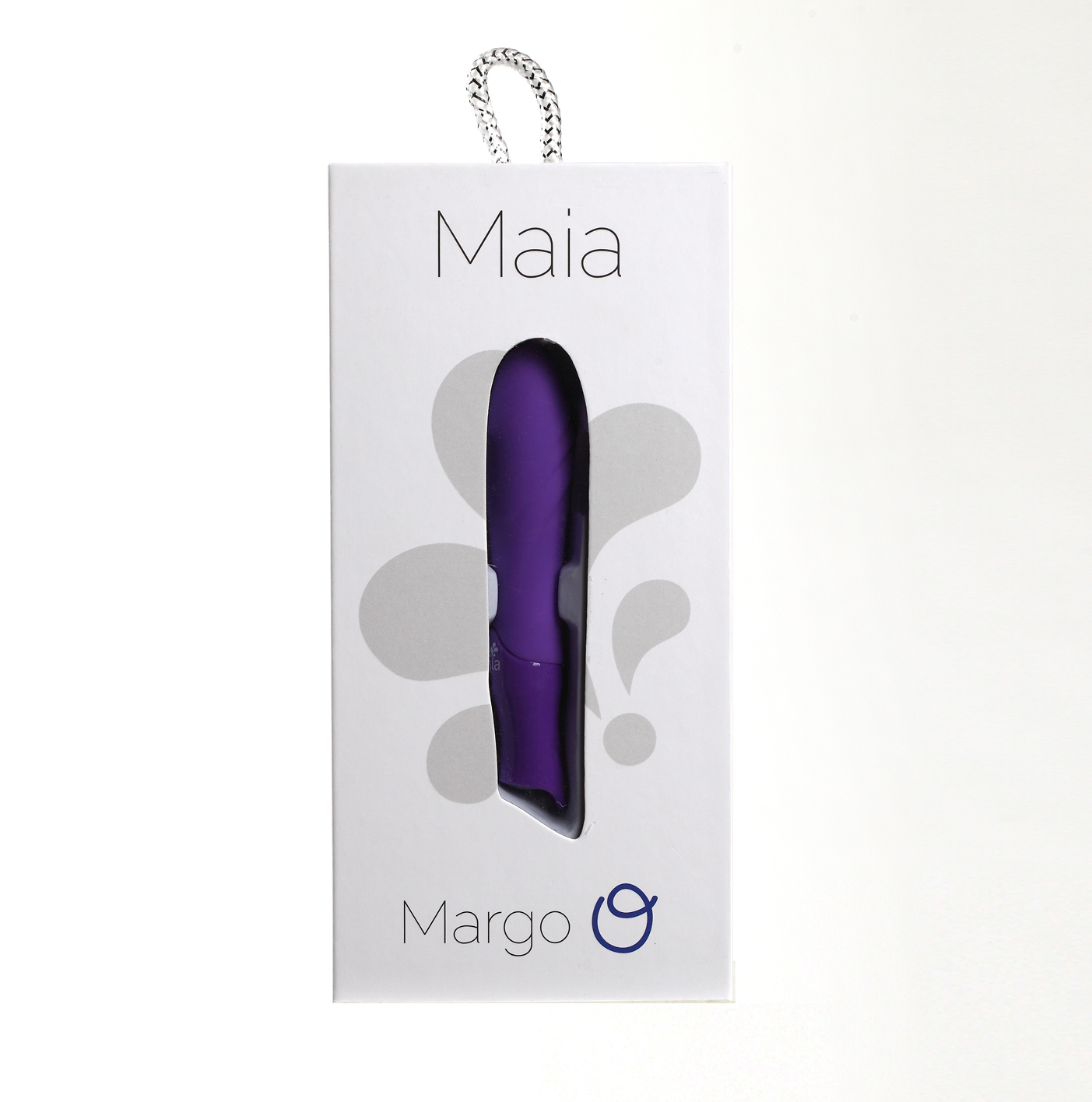 margo silicone textured bullet vibrator neon purple