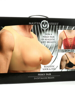 master series perky pair d cup silicone breasts