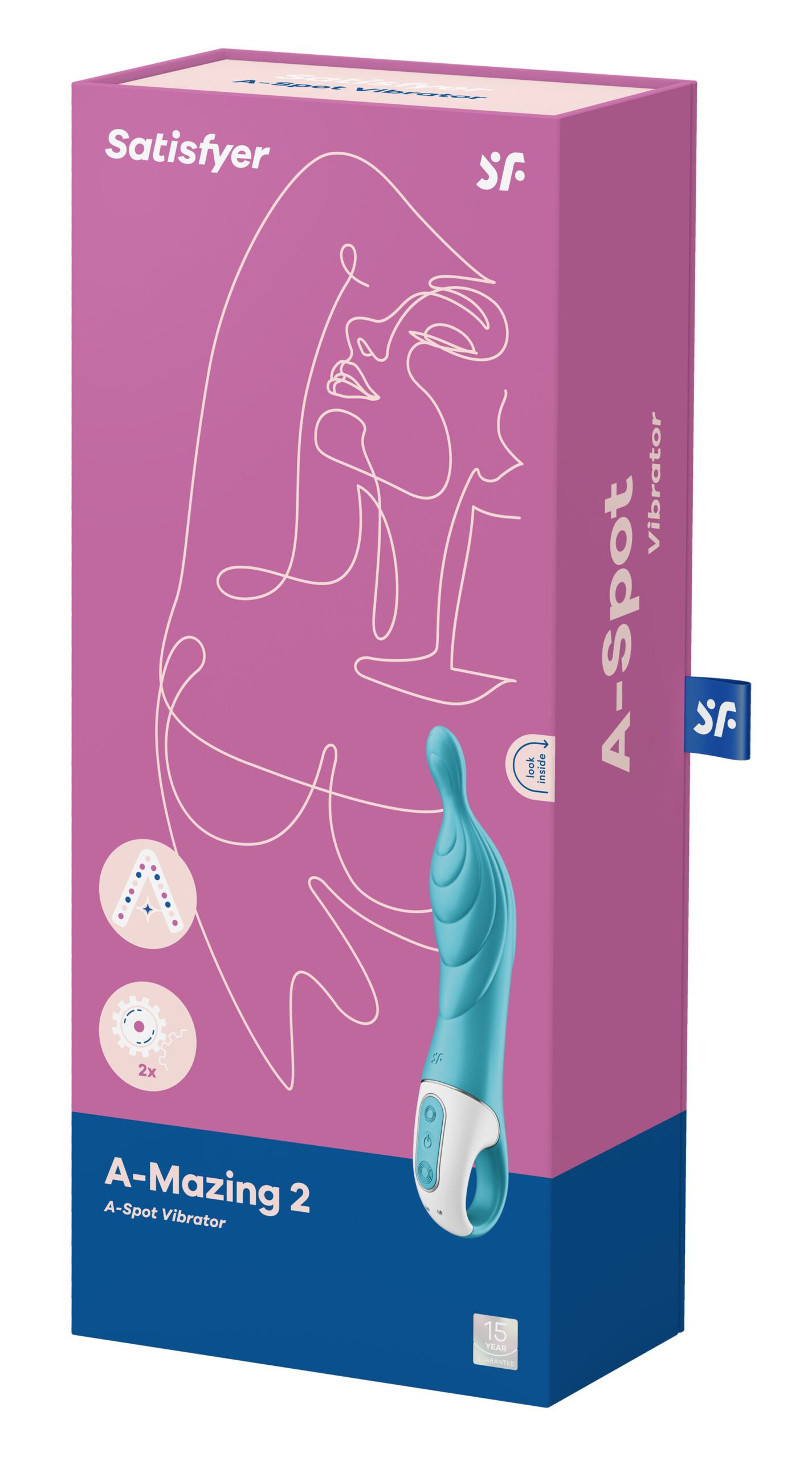 a mazing 2 a spot vibrator turquoise turquoise