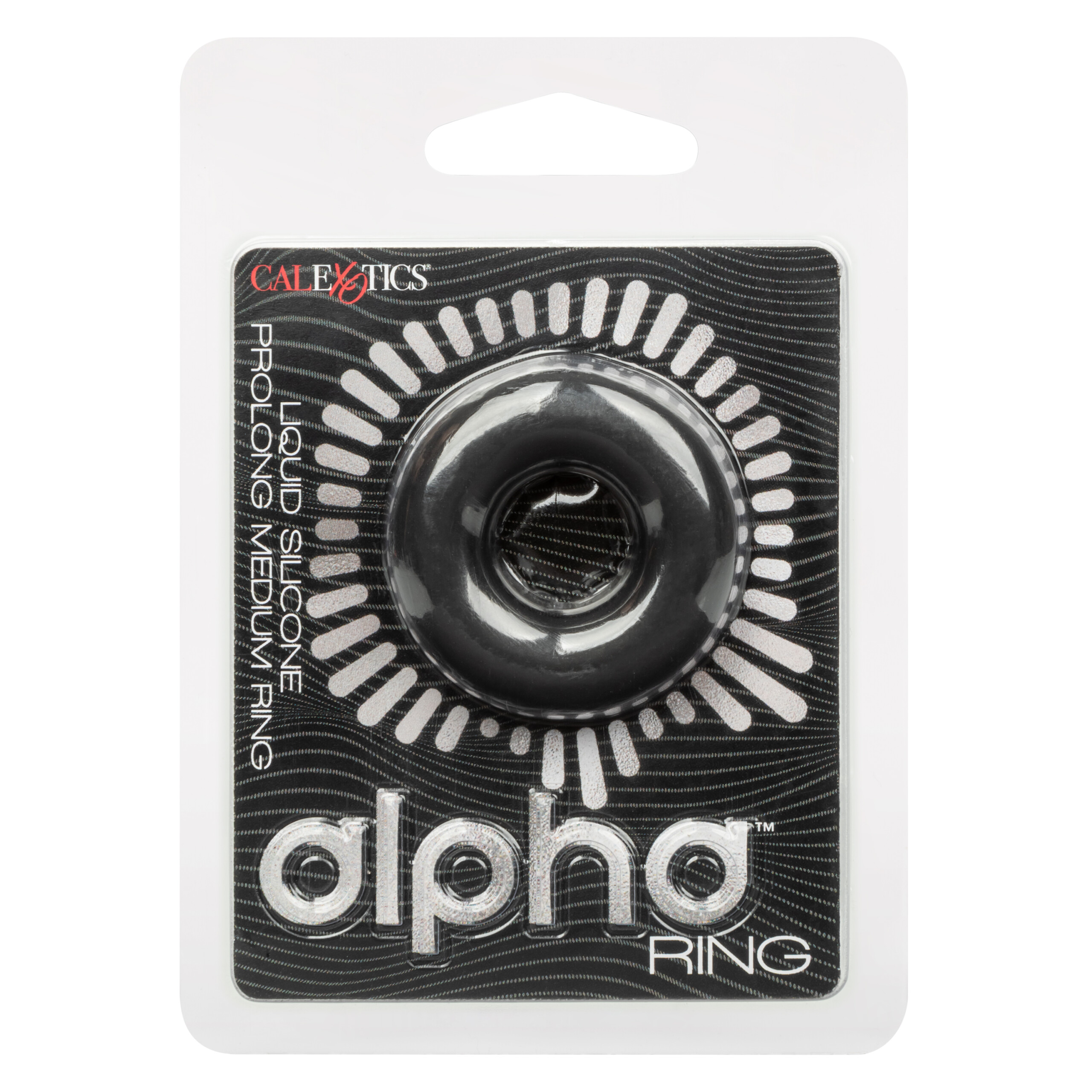alpha liquid silicone prolong medium ring black