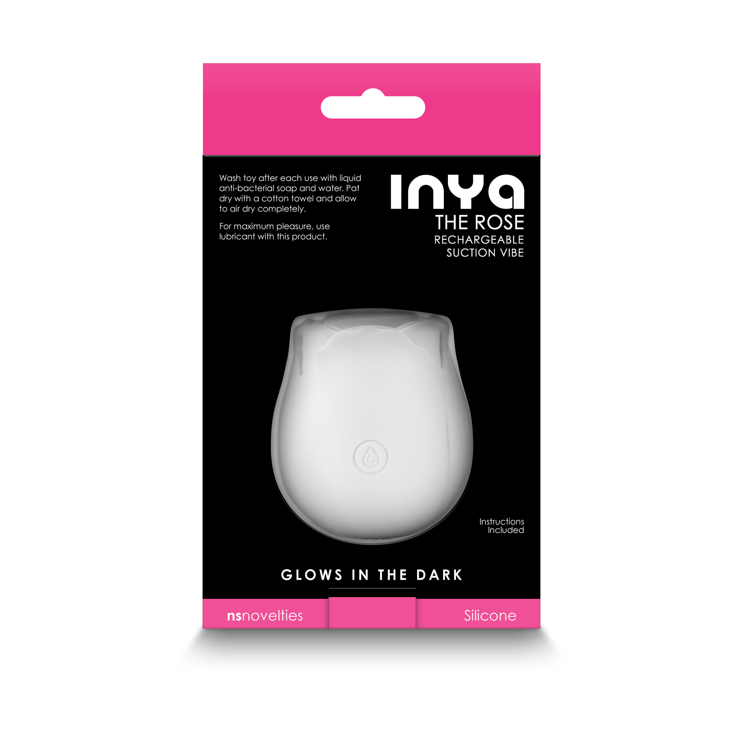 inya the rose glow in the dark white