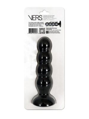 vers liquid silicone suction plug black