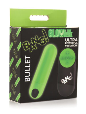 Home glow in the dark bullet with remote green