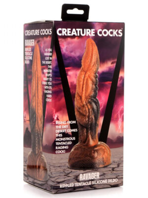 ravager rippled tentacle silicone dildo