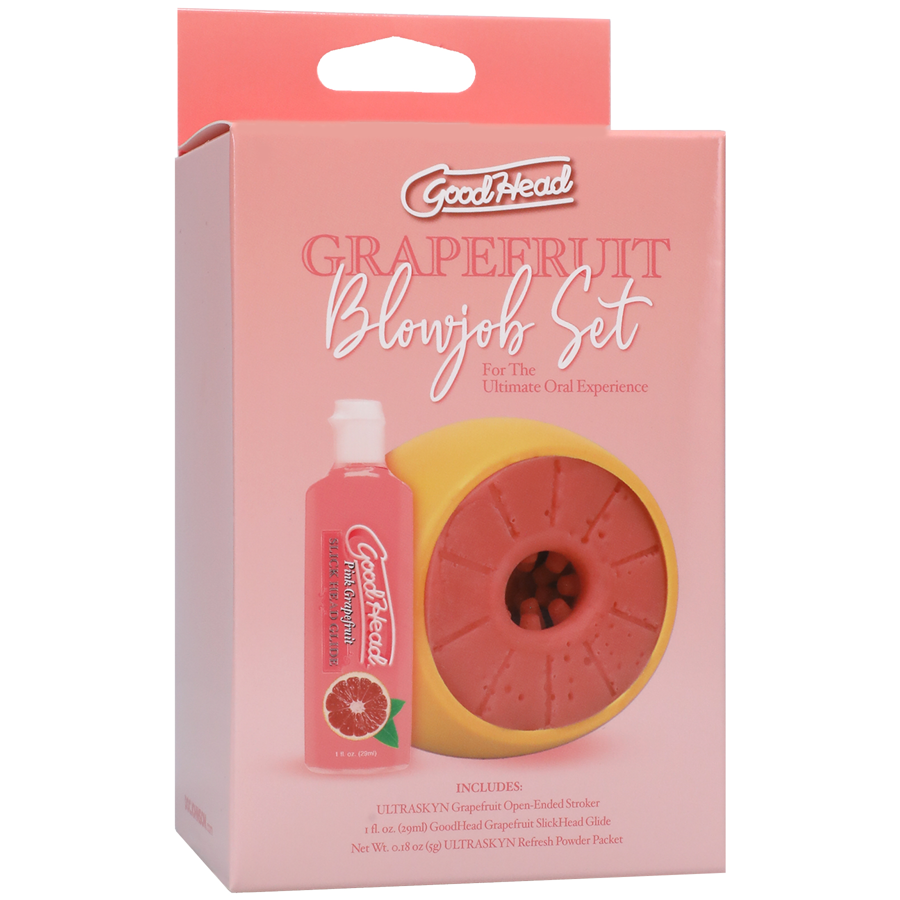 goodhead grapefruit blowjob set yellow/pink