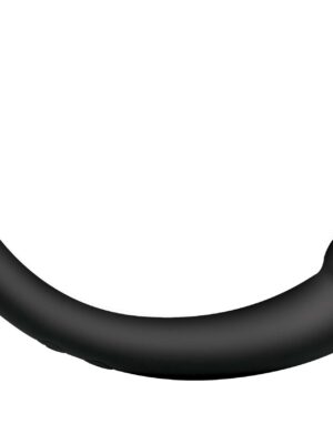 10x vibra crescent silicone dual ended dildo black