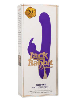 jack rabbit signature silicone suction rabbit purple