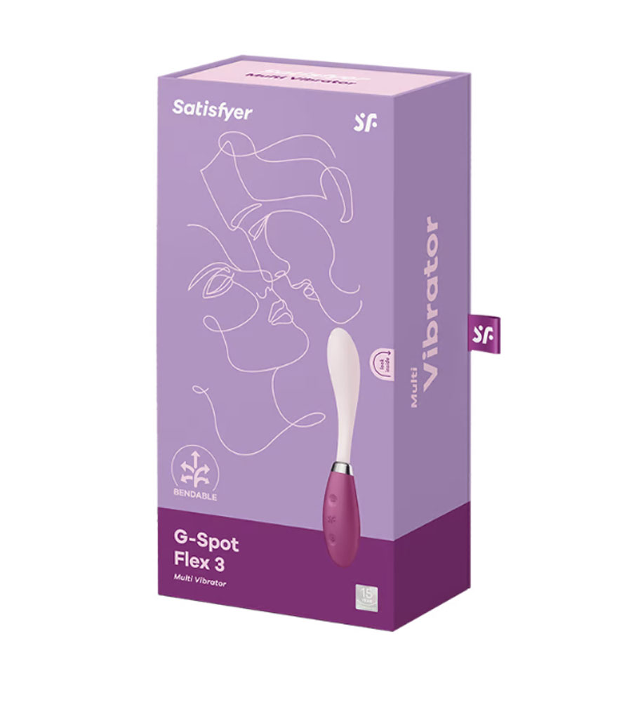 satisfyer g spot flex 3 multi vibrator red