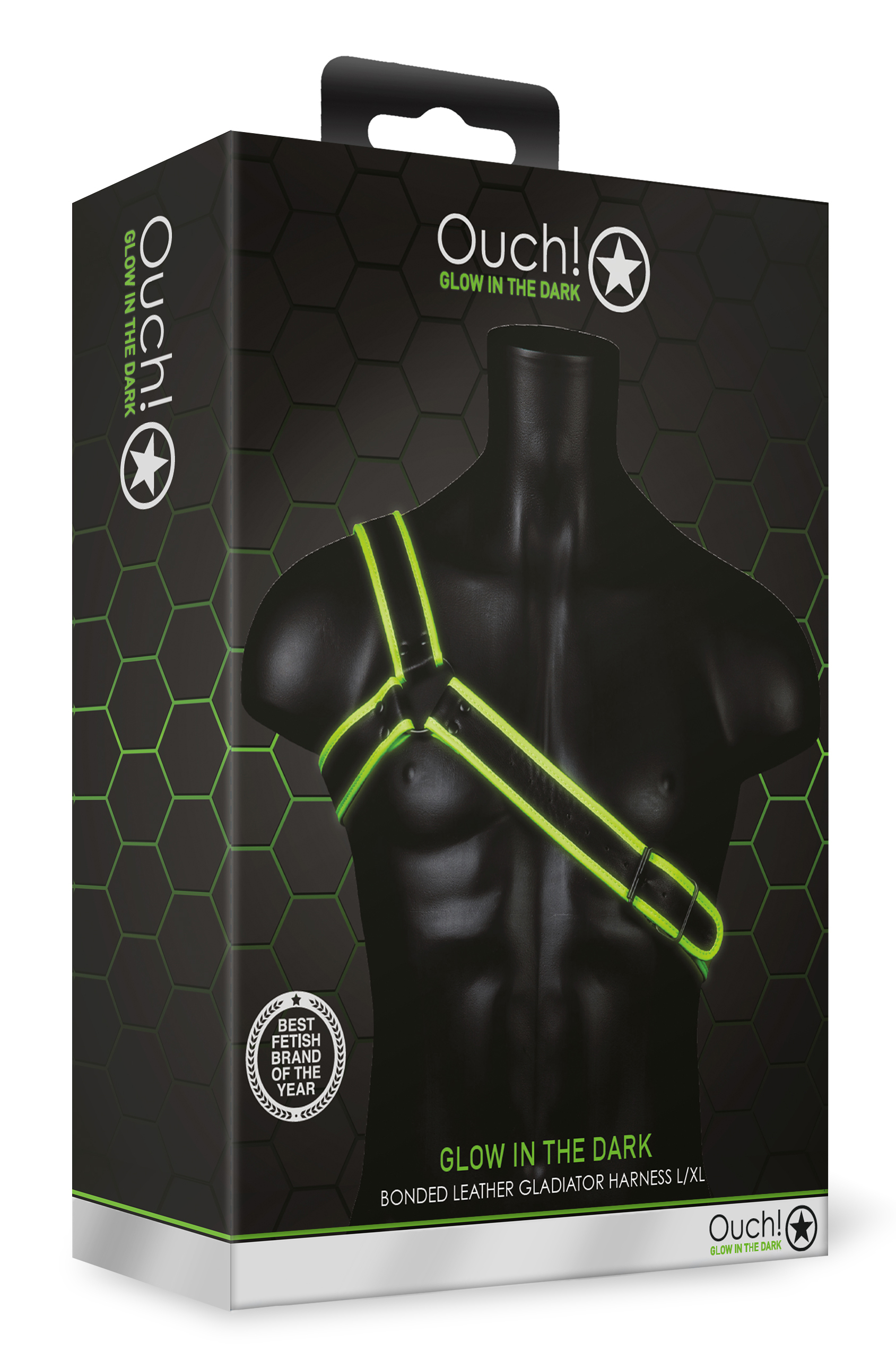 gladiator harness large/xlarge glow in the dark gladiator harness large/xlarge glow in the dark