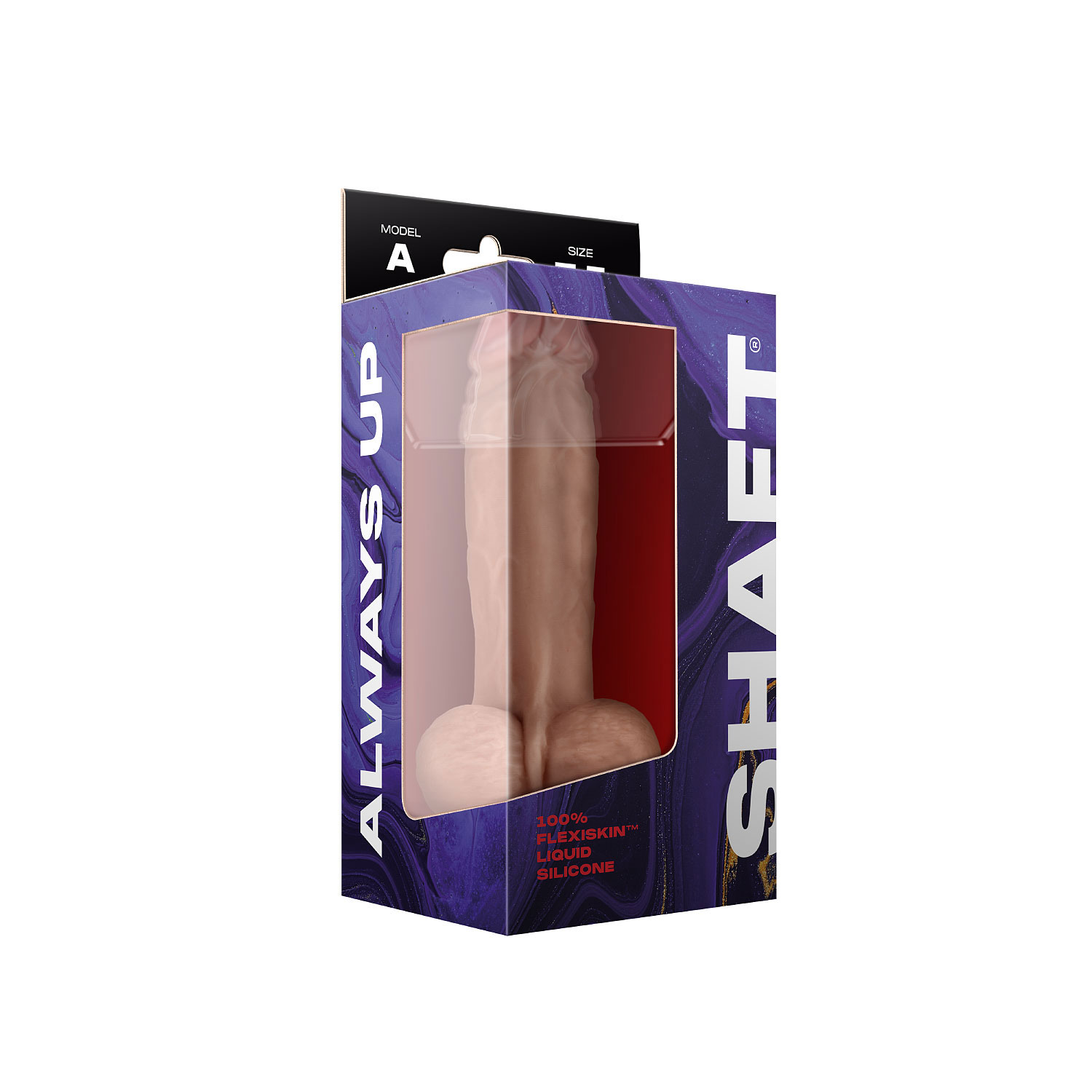 shaft model a 7.5 inch liquid silicone dong with balls pine