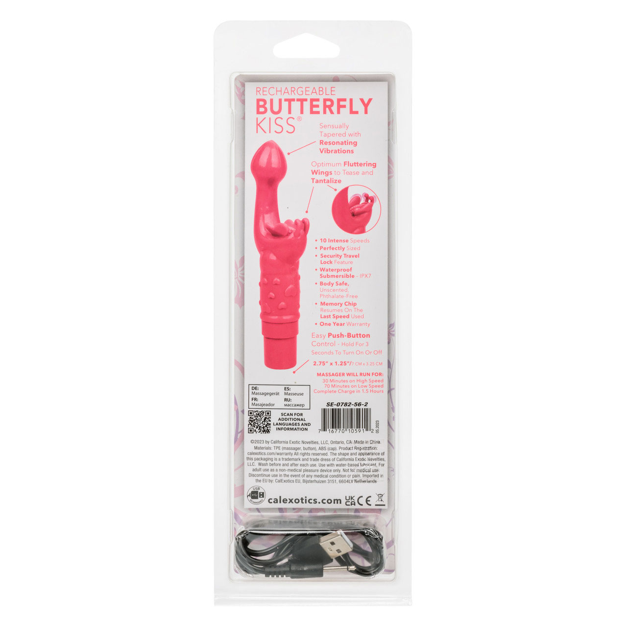 rechargeable butterfly kiss pink