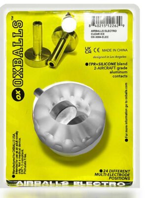 airballs electro air lite ballstretcher with two 4mm electro contact clear ice