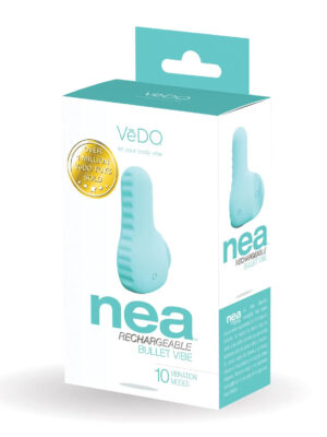 nea rechargeable finger vibe tease me turquoise