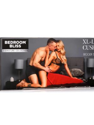 xl love cushion large wedge pillow red