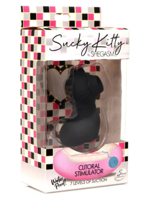 sucky kitty 7x clitoral stimulator black