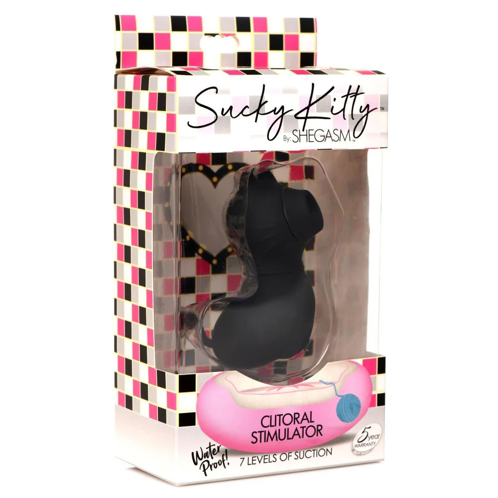 sucky kitty 7x clitoral stimulator black