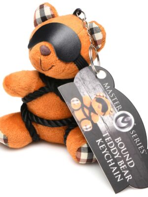 rope teddy bear keychain