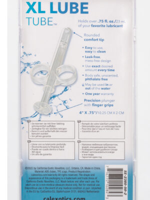 xl lube tube clear