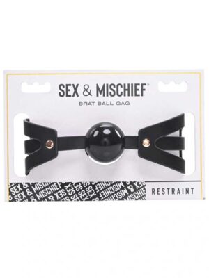 brat ball gag black / rose gold brat ball gag black / rose gold
