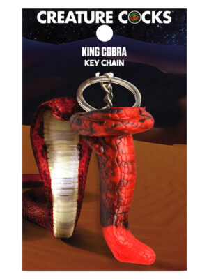 king cobra keychain red